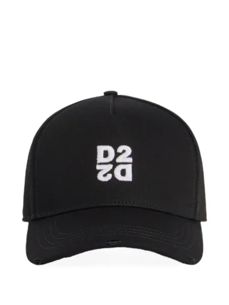 Шапка с козирки Dsquared2 черно