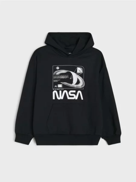 Sinsay Mikina s bavlnou NASA černá