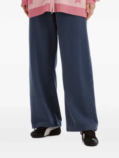 Pantaloni Mini Cream cu imagine alergare albastru