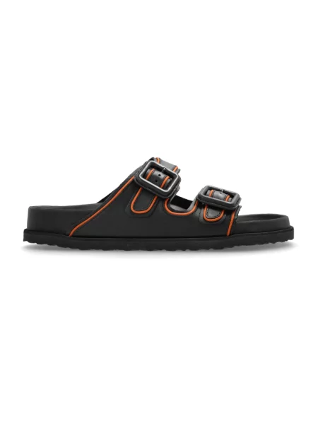 Klapki Birkenstock skórzane czarne
