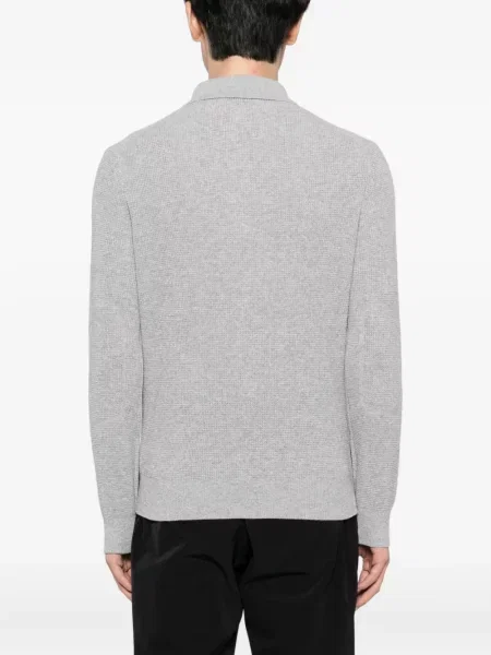 Polo Canali tricotate gri