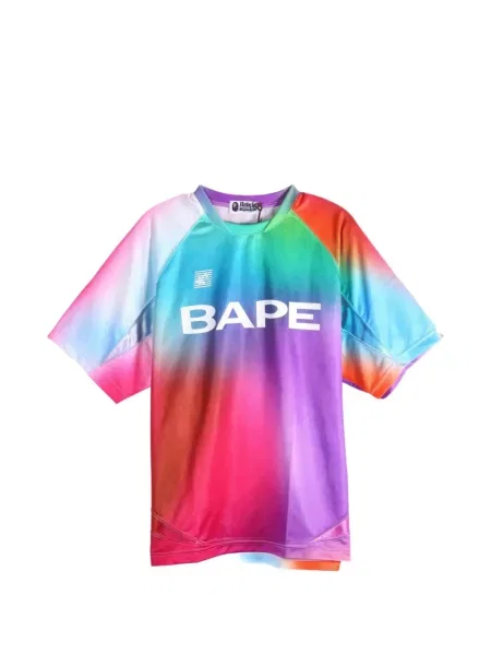 Tricou A Bathing Ape® cu imagine cu gradient roz