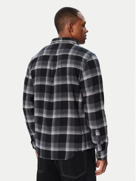 Quiksilver Marškiniai Motherfly Plaid juoda