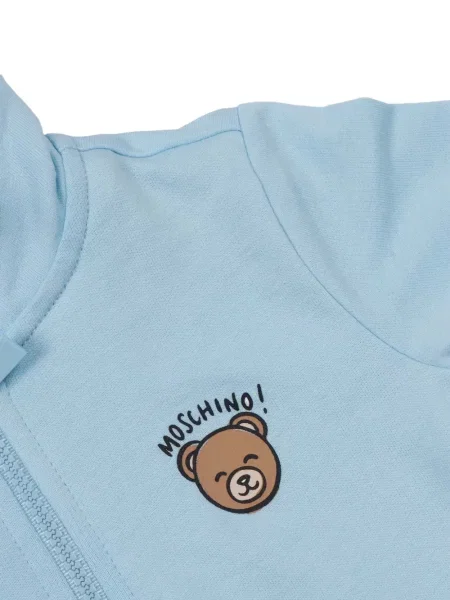 Kurtka dziecięca Moschino niebieska