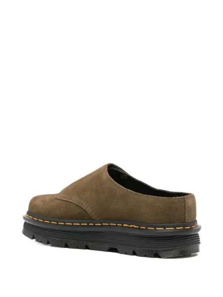 Papuci tip mules Dr. Martens din piele de căprioară maro