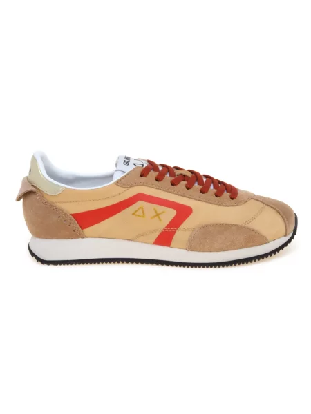 Sneakersy Sun68 zamszowe beżowe