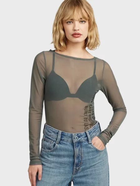 Лонгслів G-star Raw коричневий