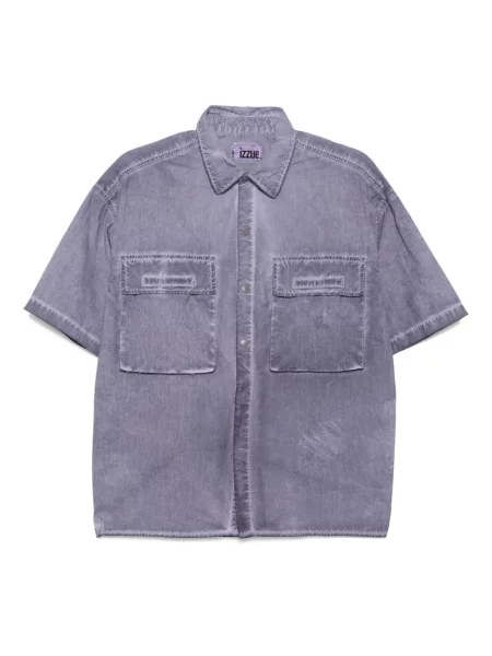 Cămașă Izzue cu broderie violet