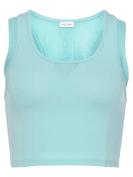 LASCANA ACTIVE Sport top turcoaz / verde mentă alb