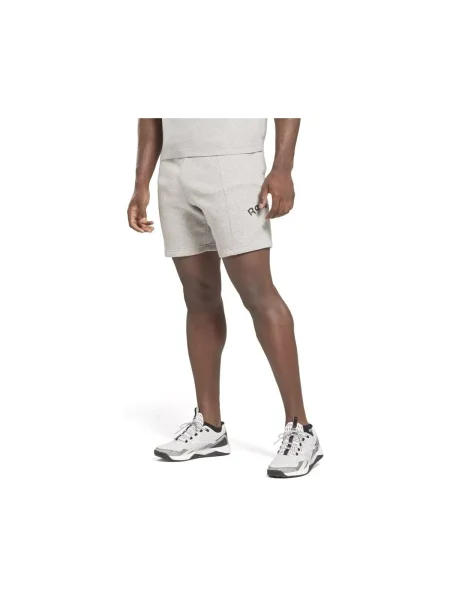 Rövidnadrág Reebok Sport autogrammal fekete
