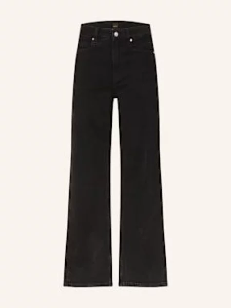 Boss Jeansy Straight Ada schwarz czarne