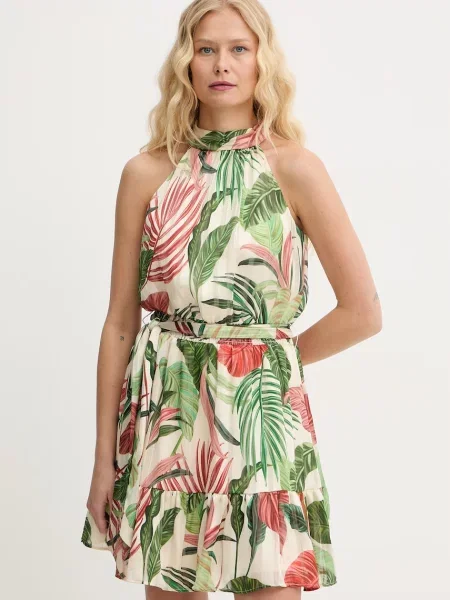 Guess sukienka DANIELE zielona