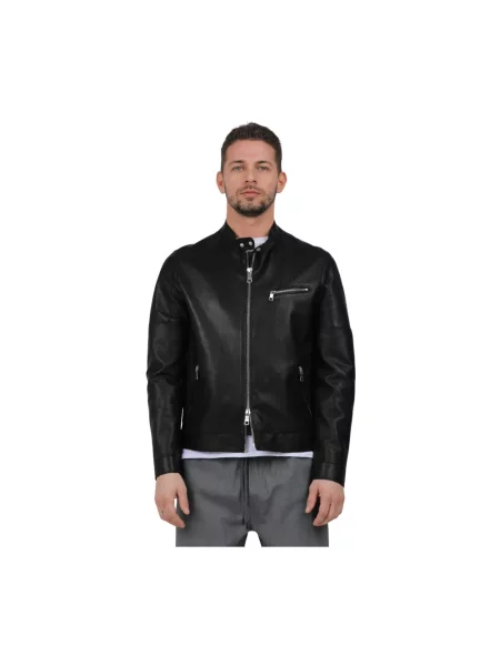 Kurtka skórzana The Jack Leathers czarna