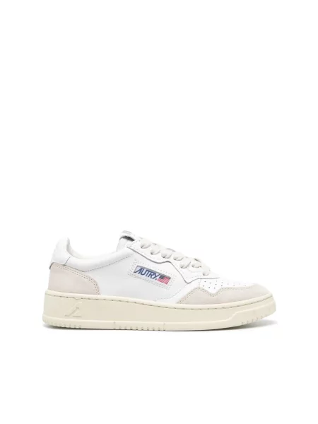 Sneakers Autry Medalist Low Wom White Leather/ Beige Suede EUR 36 białe
