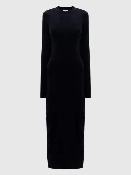 Сукня з вишивкою логотипа Vetements чорна