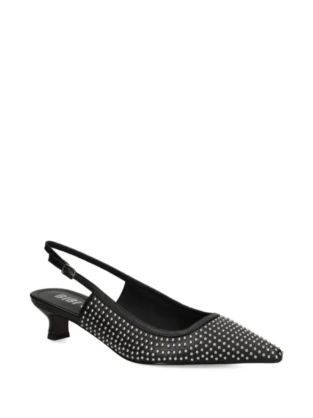 Pantofi cu toc Bibi Lou cu tepi slingback negru