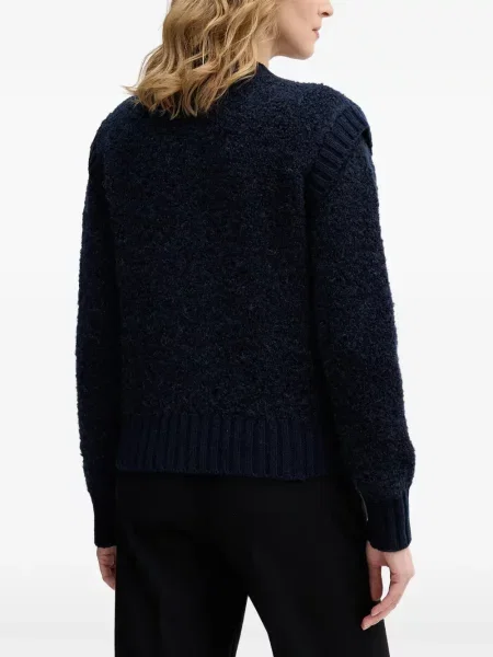 Cardigan Sisley tricotate albastru