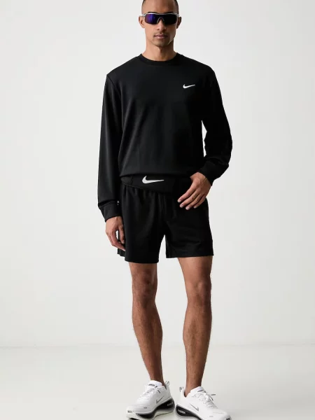 Nike tréningová mikina pánska M NK DF HYVERSE FLC CREW čierna