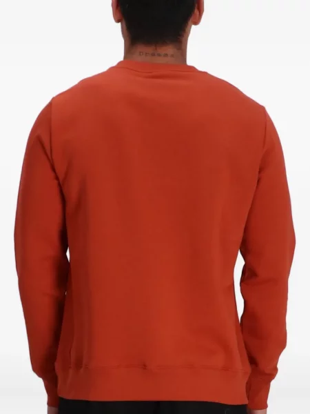Hanorac crewneck Paul Smith din jerseu portocaliu