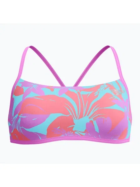 Speedo Allover Digital Crossback fürdőruha Crop Top caluna virágos/arctic glass. Méret: 36