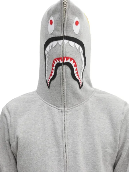 Hanorac cu glugă A Bathing Ape® cu glugă gri