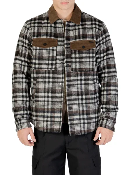 Карирана риза Gianni Lupo черно