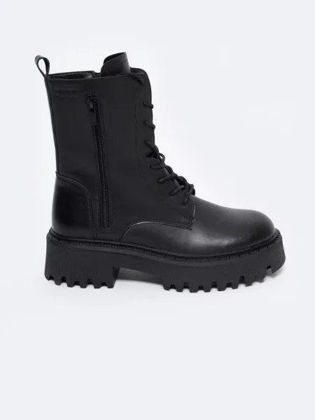 Usnjene čevlji do gležnjev Big Star črna