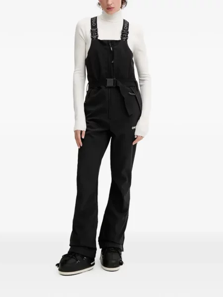 Cu centură salopetă ski Oakley softshell negru