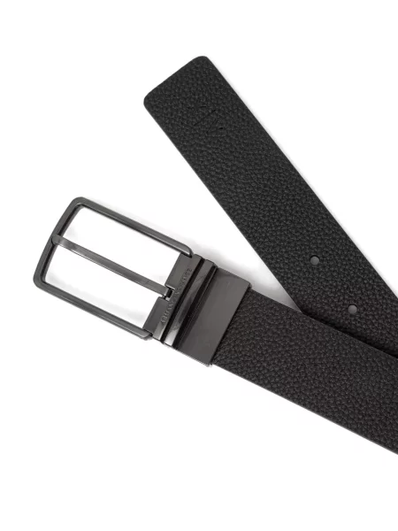 Cu centură curea Armani Exchange din piele negru
