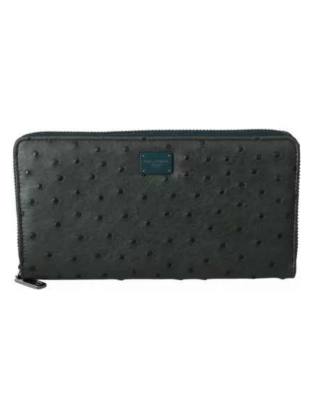Portfel Dolce And Gabbana skórzany zielony