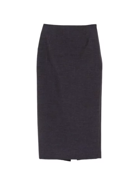 Fustă midi Mugler albastru