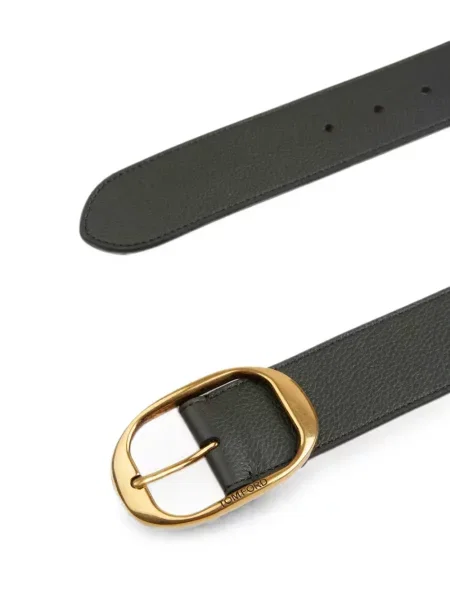 Cu centură curea Tom Ford din piele cu cataramă verde