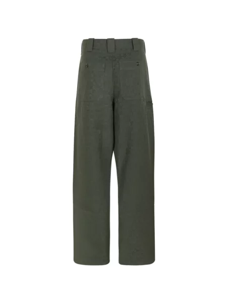 Pantaloni Kenzo din jacard cu autograf verde
