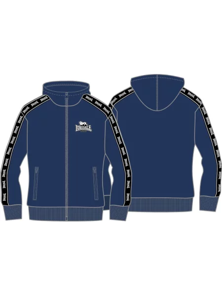 Hoodie Lonsdale s kapuco črna