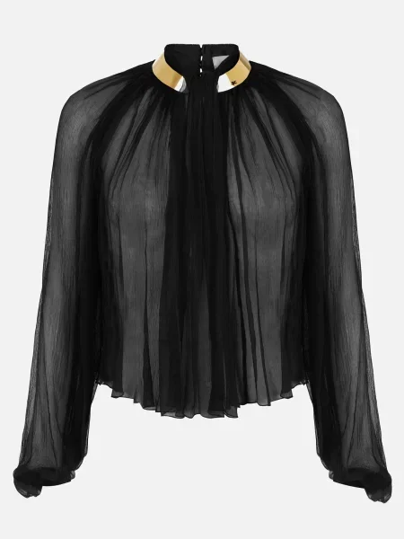 Блуза Elisabetta Franchi чорна