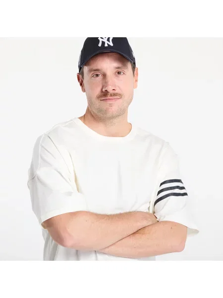 Тениска adidas Originals Neu C Tee с изчистен дизайн бежово