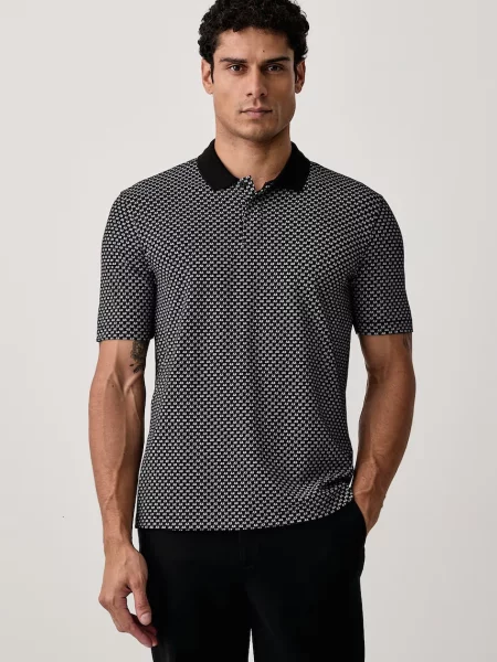 Tricou polo Eax negru