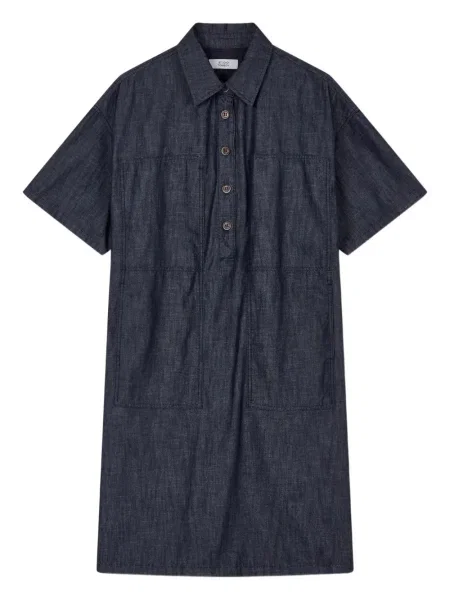 Rochie din denim Studio Tomboy până la genunchi de costum albastru