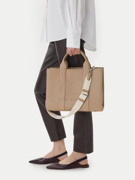 Torba Karl Lagerfeld K/RSG MD smeđa