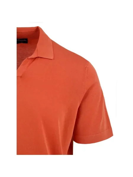 Koszulka polo Drumohr pomarańczowa