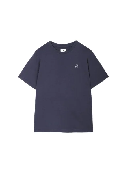 Scalpers Tricou bleumarin alb
