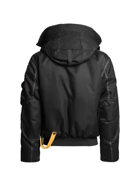 С яка пухено яке Parajumpers от овча кожа черно