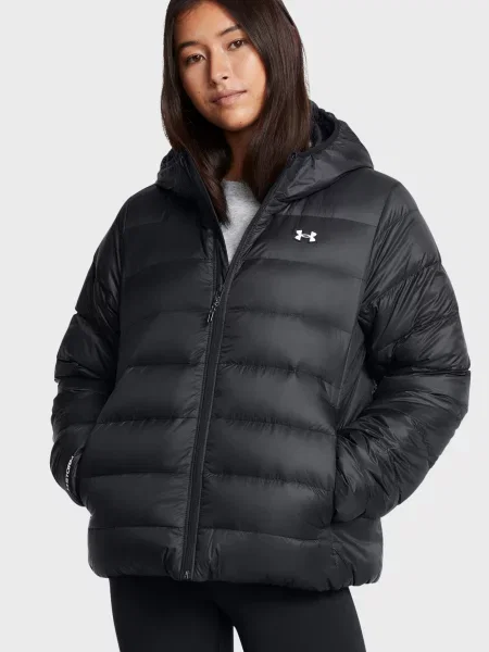 Пуховик Under Armour з капюшоном чорний