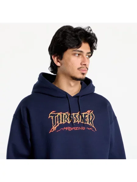 Hanorac cu glugă Thrasher albastru închis