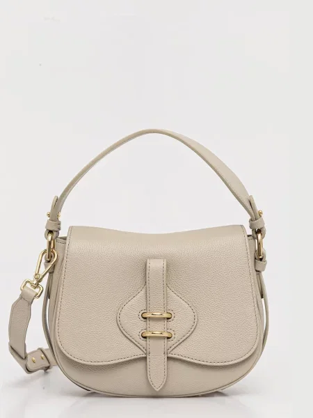 Coccinelle geantă crossbody pentru femei din piele MAVERY bej