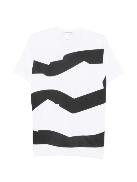 Tricou Comme Des Garçons Shirt cu imagine alb