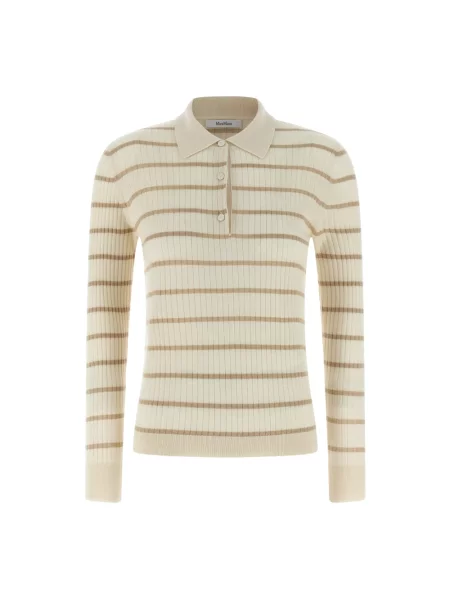 Koszulka polo Max Mara beżowa