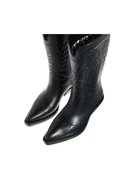Botki Dior skórzane czarne