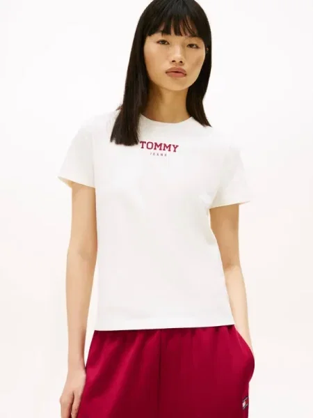Tommy Jeans tricou din alb