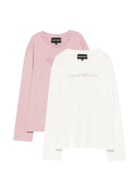 Koszula dziecięca Emporio Armani różowa
